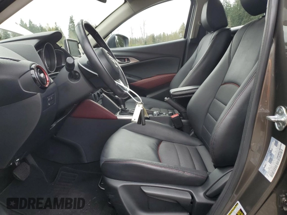 2017 Mazda CX-3 Touring with VIN JM1DKFC79H0148103, listed as a Copart auction lot 51343025 with 79,765 mi miles and Salvage Title. Bid and sale history available at DreamBid. Image 7.