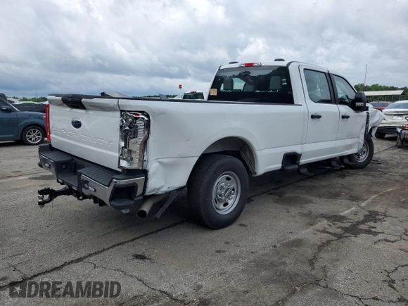 2024 Ford F-250 XL with VIN 1FT7W2AA2RED74951, listed as a Copart auction lot 48053505 with 14,104 mi miles and Salvage title. Bid and sale history available at DreamBid. Image 3.
