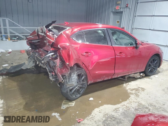 2018 Mazda 3 Grand Touring with VIN 3MZBN1W36JM217890, listed as a Copart auction lot 45745375 with 81,797 mi miles and Salvage Title. Bid and sale history available at carsss.com. Image 3.