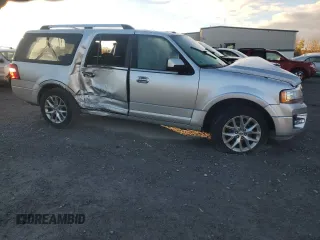 2017 Ford Expedition EL Limited with VIN 1FMJK2AT5HEA43276, listed as a Copart auction lot 76600014 with Not Provided miles and Salvage Title. Bid and sale history available at carsss.com. Image 4.