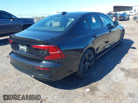 2024 Volvo S60 Plus Black Edition with VIN 7JRL12TH5RG280205, listed as a IAAI auction lot 41648046 with 38,391 mi miles and . Bid and sale history available at DreamBid. Image 4.