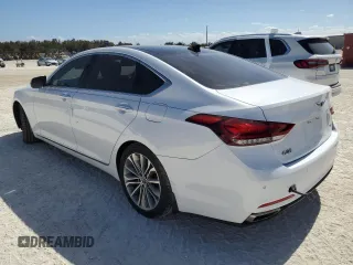 2017 Genesis G80 3.8L with VIN KMHGN4JE6HU193658, listed as a Copart auction lot 44656425 with Not Provided miles and Salvage Title. Bid and sale history available at carsss.com. Image 2.