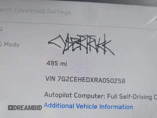 2024 Tesla Cybertruck с VIN 7G2CEHEDXRA050258, выставлен на аукционе IAAI как лот 41200586 с пробегом 495 миль миль и . История ставок и продаж доступна на DreamBid. Изображение 15.
