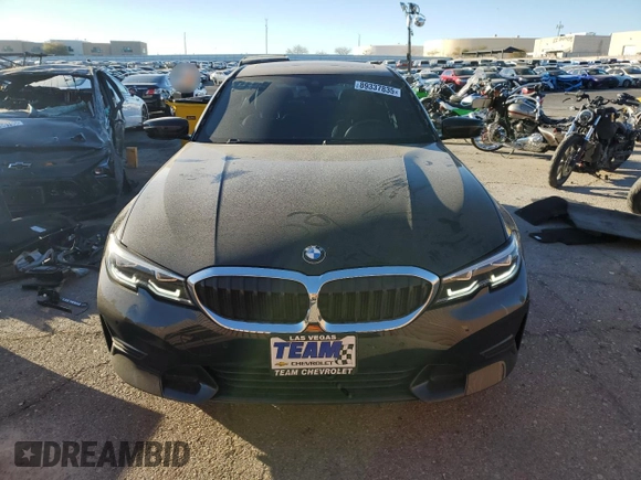 2019 BMW 3 Series 330i with VIN WBA5R1C56KFH13378, listed as a Copart auction lot 89337835 with 31,198 mi miles and Salvage Title. Bid and sale history available at carsss.com. Image 5.
