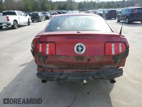 2011 Ford Mustang V6 with VIN 1ZVBP8AM1B5105444, listed as a Copart auction lot 47071455 with Not Provided miles and Salvage Title. Bid and sale history available at carsss.com. Image 6.