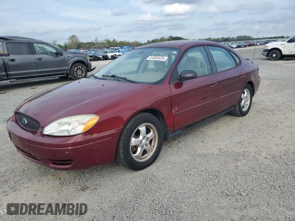 2005 Ford Taurus SE with VIN 1FAFP53205A282454, listed as a Copart auction lot 51052425 with 116,706 mi miles and Salvage Title. Bid and sale history available at carsss.com. Image 1.