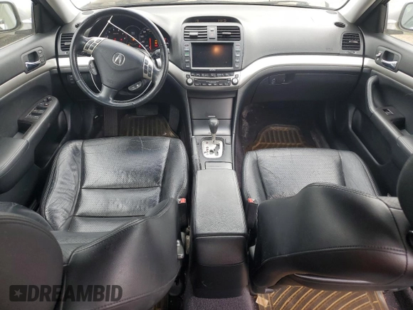 2006 Acura TSX Navi with VIN JH4CL96956C025688, listed as a Copart auction lot 59765615 with 129,508 mi miles and Salvage title. Bid and sale history available at DreamBid. Image 8.