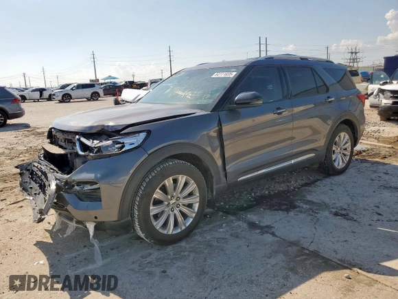 2021 Ford Explorer Limited z VIN 1FMSK7FHXMGA70607, wystawiony jako Copart lot #64111035 z przebiegiem 72 199 mil mil oraz Szkoda całkowita • Salvage title. Historia ofert i sprzedaży dostępna na DreamBid. Obrazek 1.