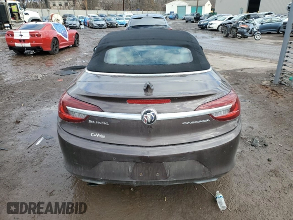 2017 Buick Cascada Premium with VIN W04WH3N5XHG001582, listed as a Copart auction lot 43045885 with 75,173 mi miles and Salvage title. Bid and sale history available at DreamBid. Image 6.