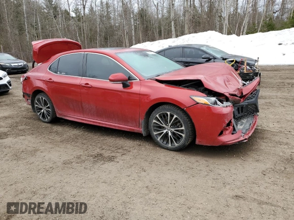 2020 Toyota Camry SE with VIN 4T1J11AK9LU350839, listed as a Copart auction lot 48998125 with 216,530 mi miles and Salvage Title. Bid and sale history available at carsss.com. Image 4.