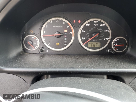 2005 Honda CR-V EX with VIN JHLRD78805C033992, listed as a Copart auction lot 52541845 with 223,175 mi miles and Salvage Title. Bid and sale history available at carsss.com. Image 9.