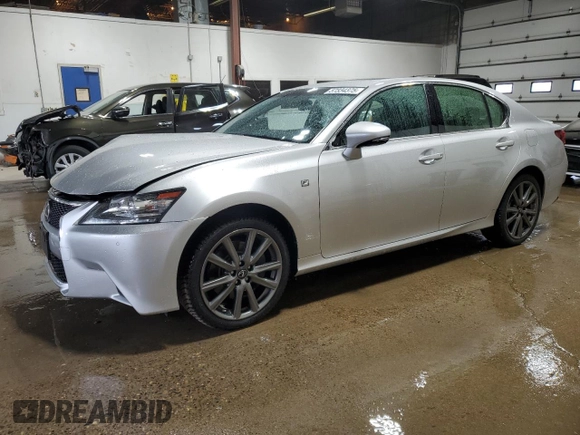 2015 Lexus GS 350 with VIN JTHCE1BL4FA007594, listed as a Copart auction lot 57334375 with 104,577 mi miles and Salvage title. Bid and sale history available at DreamBid. Image 1.
