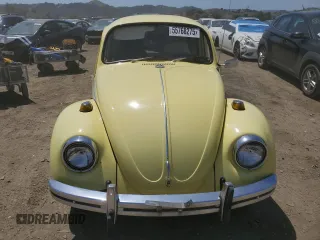 1969 Volkswagen Beetle with VIN 1191032049, listed as a Copart auction lot 55768275 with 6,077 mi miles and Salvage Title. Bid and sale history available at DreamBid. Image 5.
