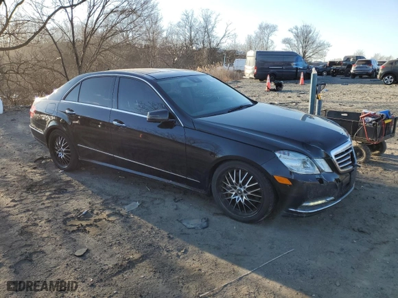 2011 Mercedes-Benz E-Class E 550 Luxury with VIN WDDHF9AB2BA264183, listed as a Copart auction lot 46336995 with 184,659 mi miles and Salvage Title. Bid and sale history available at carsss.com. Image 4.