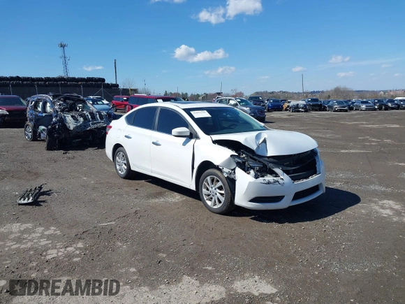 2015 Nissan Sentra SV with VIN 3N1AB7AP5FY350356, listed as a IAAI auction lot 41851745 with 136,182 mi miles and . Bid and sale history available at DreamBid. Image 1.