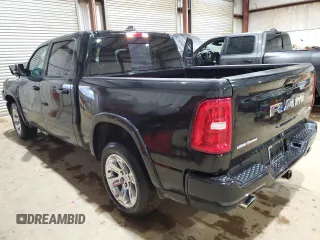 2025 Ram 1500 Big Horn with VIN 1C6SRFFP6SN540259, listed as a Copart auction lot 44974115 with 814 mi miles and Salvage Title. Bid and sale history available at carsss.com. Image 2.