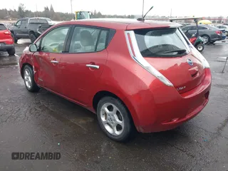 2011 Nissan LEAF SL-e with VIN JN1AZ0CP1BT004338, listed as a IAAI auction lot 41577941 with 89,415 mi miles. Bid and sale history available at carsss.com. Image 3.