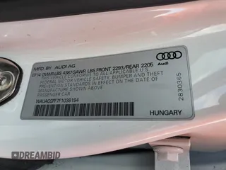 2015 Audi A3 1.8T Premium with VIN WAUACGFF7F1038194, listed as a Copart auction lot 48977603 with 124,885 mi miles. Bid and sale history available at carsss.com. Image 13.