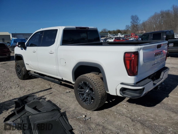 2023 GMC Sierra 1500 AT4 with VIN 3GTUUEE81PG231674, listed as a Copart auction lot 44615465 with 35,569 mi miles and Salvage title. Bid and sale history available at DreamBid. Image 2.