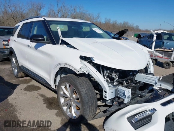 2021 Ford Explorer Platinum with VIN 1FM5K8HCXMGA11853, listed as a IAAI auction lot 41571946 with 37,193 mi miles. Bid and sale history available at carsss.com. Image 1.