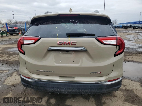 2022 GMC Terrain AT4 with VIN 3GKALYEV8NL293515, listed as a Copart auction lot 49963305 with 48,554 mi miles and Salvage Title. Bid and sale history available at DreamBid. Image 6.