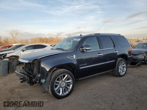 2013 Cadillac Escalade Platinum Edition with VIN 1GYS4DEF3DR205700, listed as a Copart auction lot 41800305 with 42,437 mi miles and Salvage Title. Bid and sale history available at carsss.com. Image 1.