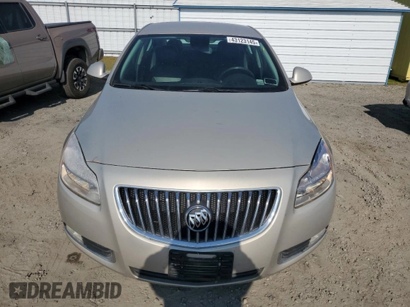 2011 Buick Regal CXL RL3 with VIN 2G4GR5ECXB9175901, listed as a Copart auction lot 43123145 with 103,439 mi miles and Clean Title. Bid and sale history available at carsss.com. Image 5.