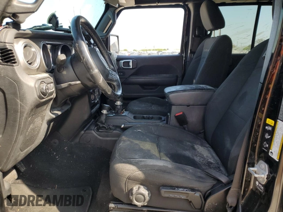 2021 Jeep Gladiator High Altitude with VIN 1C6HJTFG4ML546222, listed as a Copart auction lot 80474614 with Not provided miles and Salvage title. Bid and sale history available at DreamBid. Image 7.