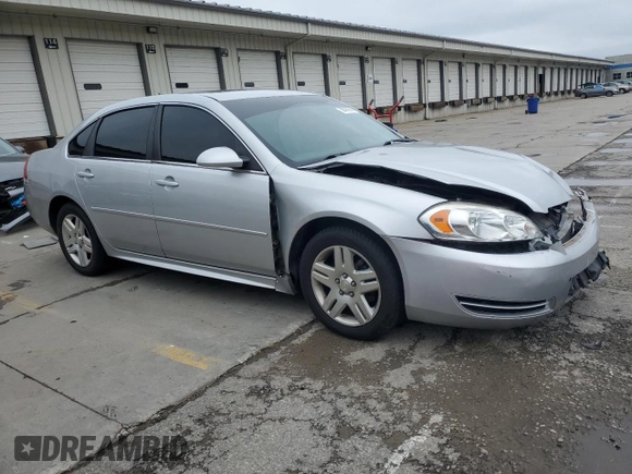 2014 Chevrolet Impala LT with VIN 2G1WB5E34E1161895, listed as a Copart auction lot 58414845 with 127,373 mi miles and Salvage title. Bid and sale history available at DreamBid. Image 4.