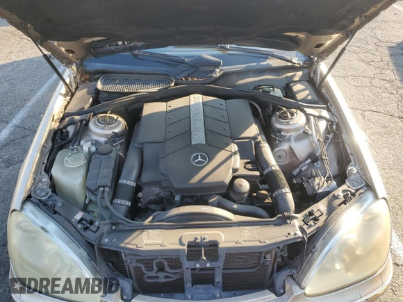 2003 Mercedes-Benz S-Class 5.0L with VIN WDBNG75J93A367679, listed as a Copart auction lot 87928575 with 163,058 mi miles and Salvage Title. Bid and sale history available at carsss.com. Image 11.