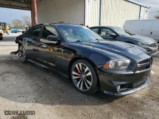 2012 Dodge Charger SRT8 with VIN 2C3CDXEJ2CH169792, listed as a Copart auction lot 88295065 with 107,255 mi miles and Salvage Title. Bid and sale history available at carsss.com. Image 4.