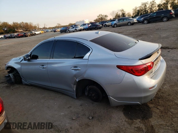 2016 Infiniti Q50 Red Sport 400 with VIN JN1FV7AR8GM451877, listed as a Copart auction lot 77774194 with 103,367 mi miles and Salvage Title. Bid and sale history available at DreamBid. Image 2.