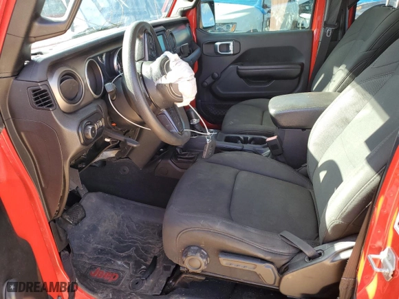2018 Jeep Wrangler Unlimited Sport with VIN 1C4HJXDN8JW240779, listed as a Copart auction lot 80621854 with 109,956 mi miles and Salvage Title. Bid and sale history available at carsss.com. Image 7.