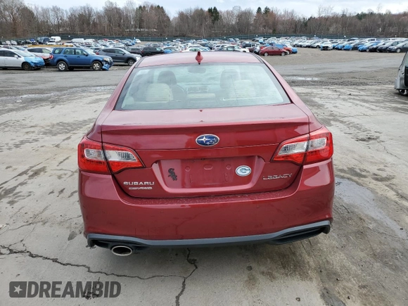 2018 Subaru Legacy Limited with VIN 4S3BNAN6XJ3024187, listed as a Copart auction lot 51685935 with 65,897 mi miles and Salvage Title. Bid and sale history available at carsss.com. Image 6.
