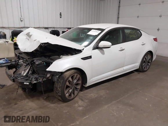 2015 Kia Optima SX with VIN 5XXGR4A74FG487895, listed as a IAAI auction lot 42111045 with 109,442 mi miles and . Bid and sale history available at DreamBid. Image 2.