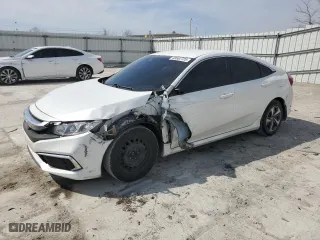 2019 Honda Civic Sedan LX with VIN 19XFC2F60KE015021, listed as a Copart auction lot 48502725 with 79,931 mi miles and Salvage Title. Bid and sale history available at carsss.com. Image 1.
