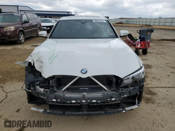 2019 BMW 3 Series 330i xDrive with VIN 3MW5R7J52K8A26569, listed as a Copart auction lot 46864745 with 46,729 mi miles and Salvage Title. Bid and sale history available at DreamBid. Image 5.