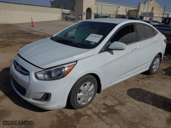 2017 Hyundai Accent SE with VIN KMHCT4AE9HU287179, listed as a IAAI auction lot 41706951 with 50,840 mi miles. Bid and sale history available at carsss.com. Image 2.