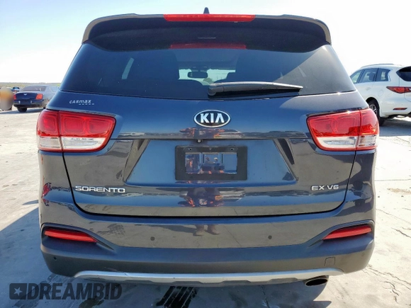 2016 Kia Sorento EX with VIN 5XYPH4A55GG106201, listed as a Copart auction lot 50222415 with 77,937 mi miles and Salvage Title. Bid and sale history available at carsss.com. Image 6.