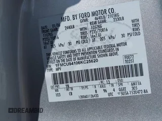2006 Ford Escape Limited with VIN 1FMCU94106KC25620, listed as a IAAI auction lot 42739804 with 104,142 mi miles and . Bid and sale history available at DreamBid. Image 9.