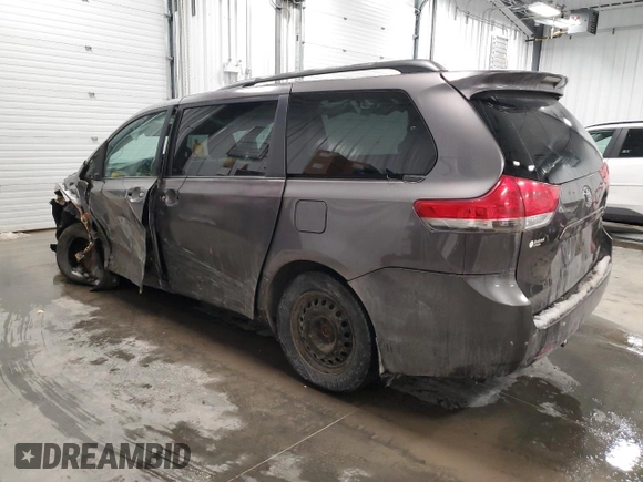 2011 Toyota Sienna LE with VIN 5TDJK3DC8BS008819, listed as a Copart auction lot 46245485 with 243,826 mi miles and Non Repairable. Bid and sale history available at carsss.com. Image 2.