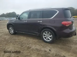 2013 Infiniti QX56 with VIN JN8AZ2NE8D9041170, listed as a Copart auction lot 80662124 with 168,539 mi miles and Clean Title. Bid and sale history available at carsss.com. Image 2.