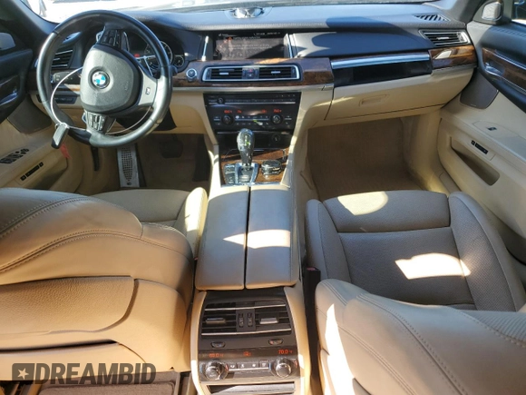 2015 BMW 7 Series 750Li with VIN WBAYE8C51FD781006, listed as a Copart auction lot 48202715 with 50,601 mi miles and Salvage Title. Bid and sale history available at carsss.com. Image 8.