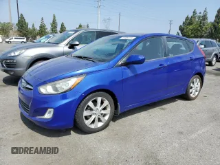 2012 Hyundai Accent SE with VIN KMHCU5AE9CU035072, listed as a Copart auction lot 54616835 with 107,682 mi miles and Clean Title. Bid and sale history available at carsss.com. Image 1.