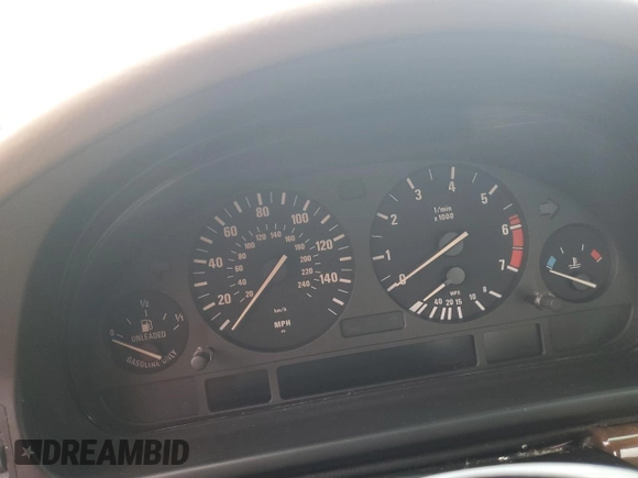2001 BMW 5 Series 540iA with VIN WBADN63471GM71573, listed as a Copart auction lot 73868984 with 0 mi miles and Non Repairable. Bid and sale history available at carsss.com. Image 9.