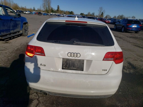 2013 Audi A3 2.0 TDI Premium with VIN WAUBJAFM9DA017978, listed as a Copart auction lot 87397864 with 98,027 mi miles and Salvage Title. Bid and sale history available at carsss.com. Image 6.