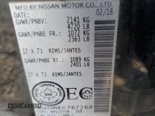 2018 Nissan Rogue SV with VIN 5N1AT2MV8JC767264, listed as a Copart auction lot 78236404 with 221,326 mi miles and Salvage Title. Bid and sale history available at carsss.com. Image 14.