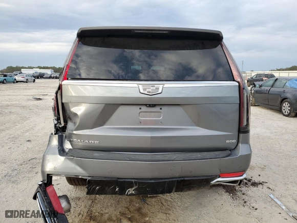 2021 Cadillac Escalade Premium Luxury Platinum with VIN 1GYS4DKL5MR190935, listed as a Copart auction lot 42691755 with 0 mi miles and Salvage Title. Bid and sale history available at carsss.com. Image 6.