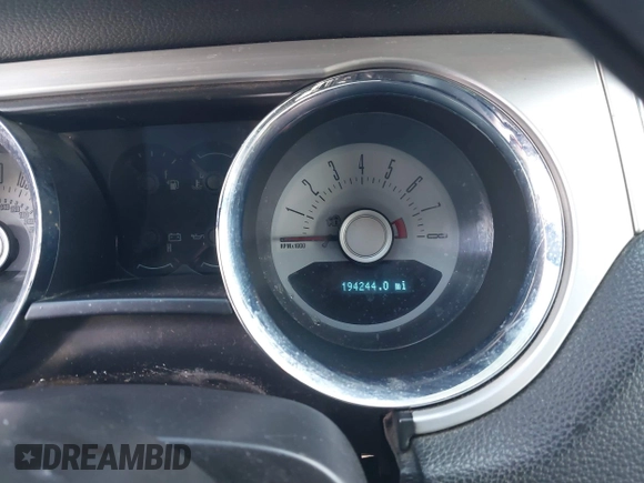 2012 Ford Mustang V6 with VIN 1ZVBP8EMXC5222287, listed as a IAAI auction lot 41478409 with 194,224 mi miles and . Bid and sale history available at carsss.com. Image 15.