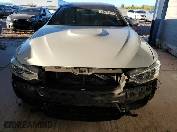 2017 BMW M4 with VIN WBS3R9C56HK709054, listed as a Copart auction lot 52330915 with 64,844 mi miles and Salvage title. Bid and sale history available at DreamBid. Image 5.
